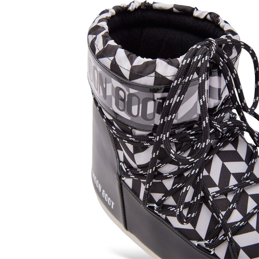 Icon Low Nero Con Stampa Optical Moon Boot | 80D1409550NA02